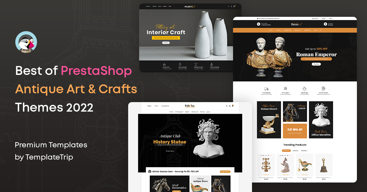 Sztuka antyczna &Amp; Rzemiosło Szablony Prestashop wg Templatetrip