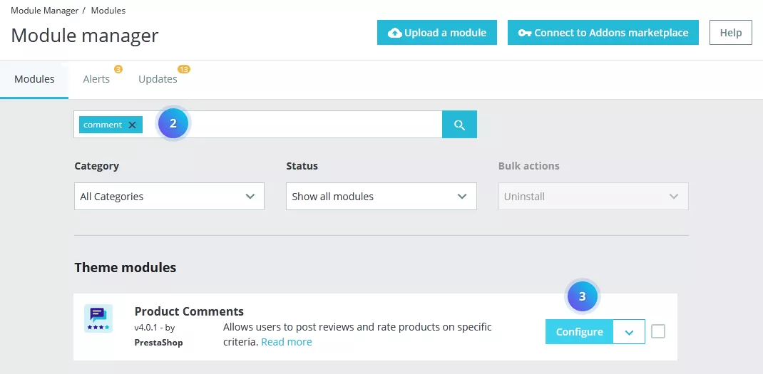Prestashop 1.7.x - How To Manage “product Comments” Module