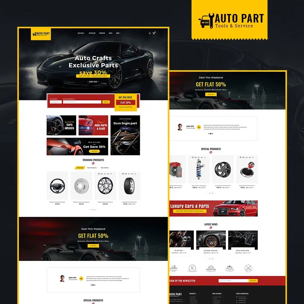 Auto Parts - Tools & Service – Prestashop Responsive Theme