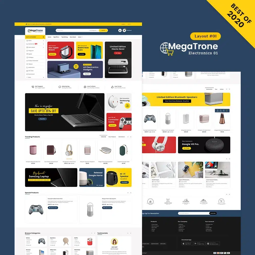 Megatrone - Multi-Purpose Mega Electronics Store - Tema responsivo Prestashop