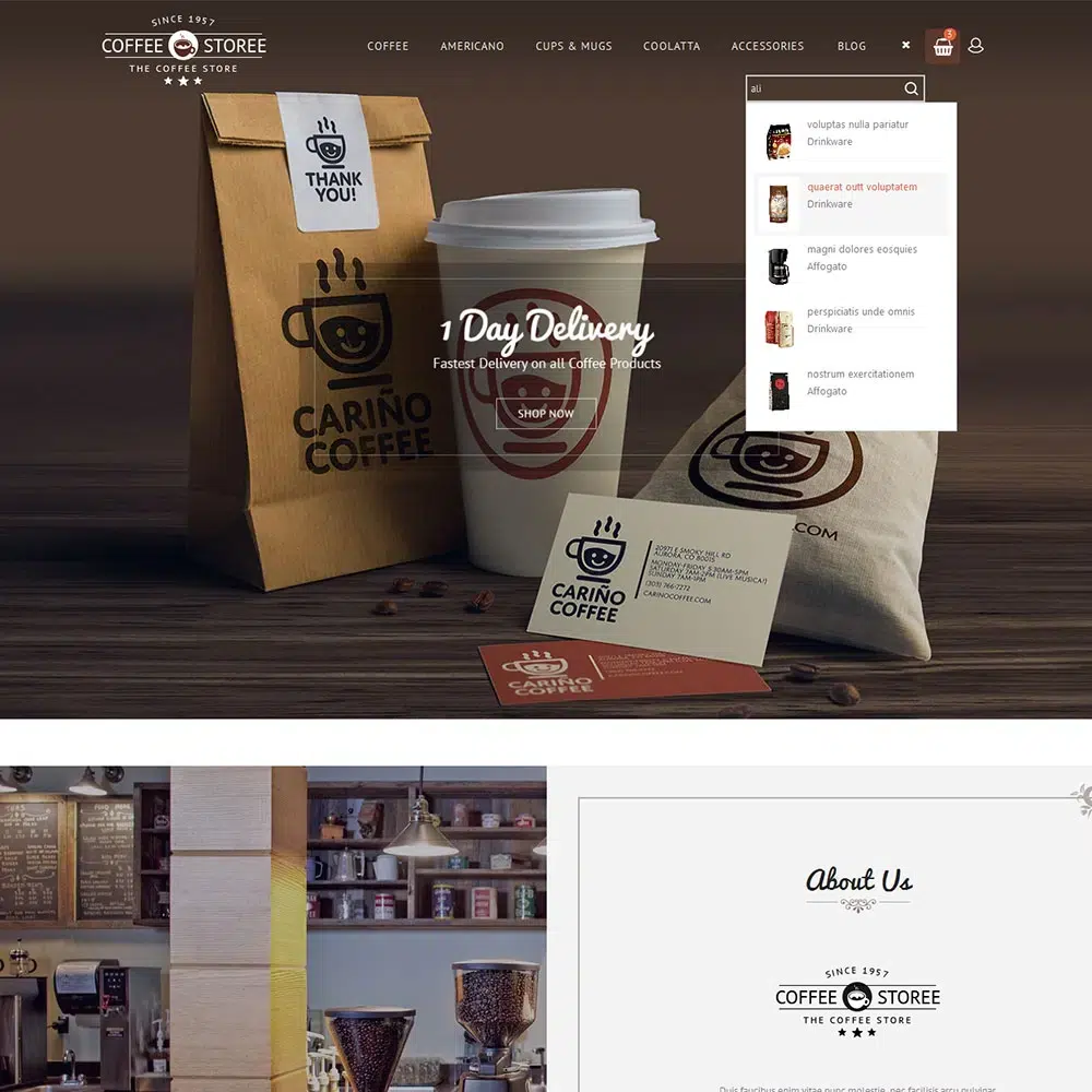 Café Café - Bebidas &Amp; Brewery Shop - Tema responsivo Prestashop