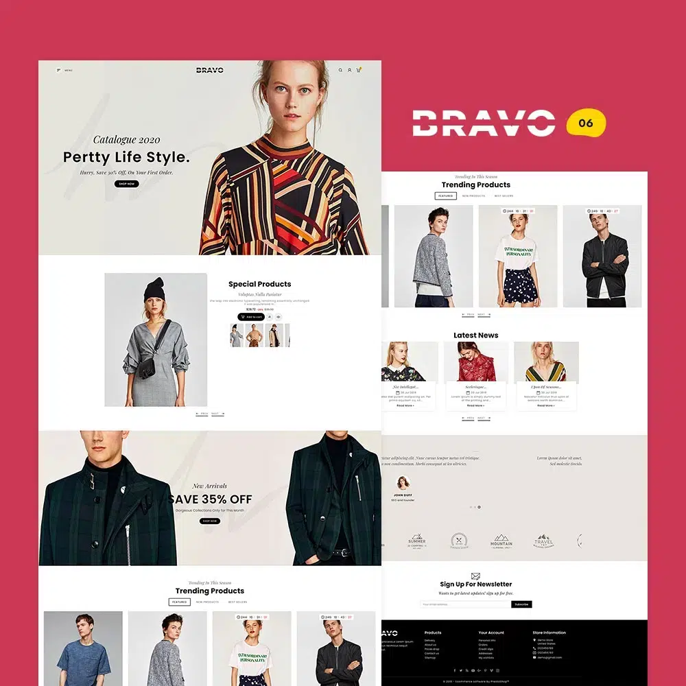 BRAVO - Tienda Boutique Multiusos - Tema Responsivo Prestashop