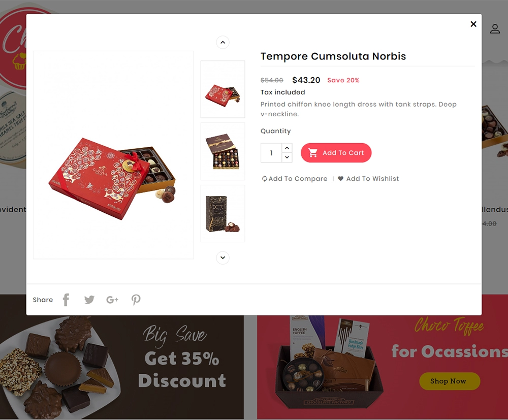 Chocobar & Sweets - Prestashop Responsive Theme