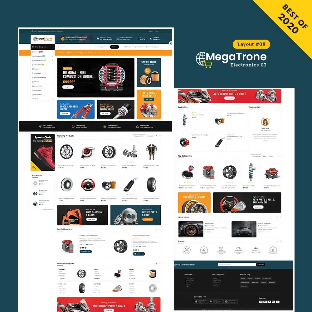 Megatrone - Mega tienda multiusos de electrónica - Tema Responsivo de Prestashop