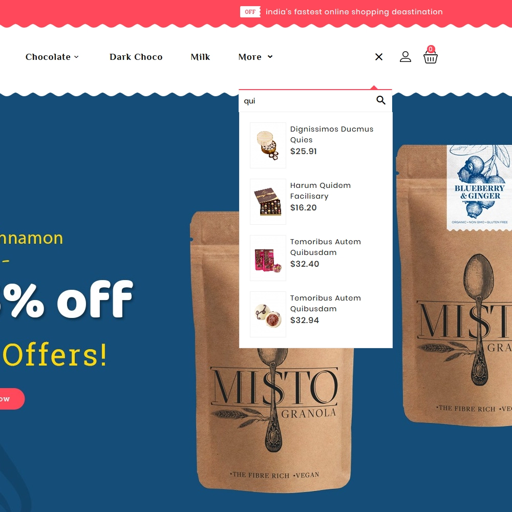 Chocobar & Sweets - Prestashop Responsive Theme