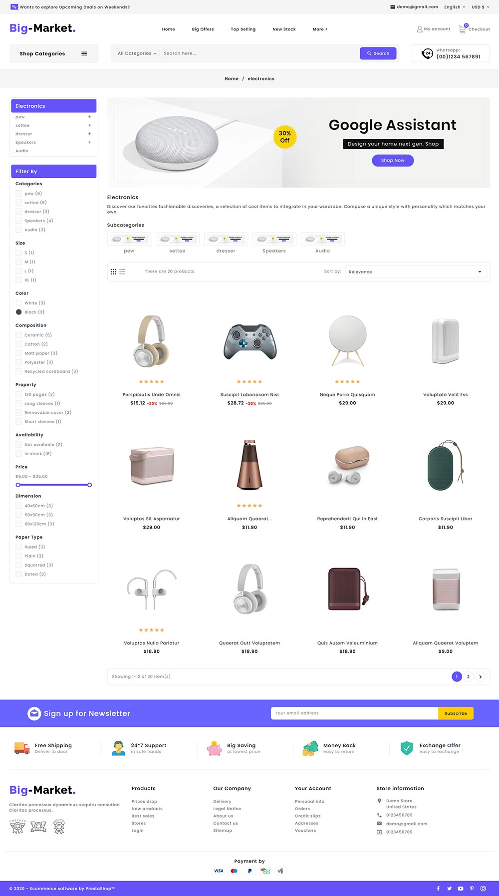 BigMarket - Multi-purpose Electronics Marketplace Store – Prestashop Responsive Theme