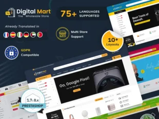 Digital Mart - Wielozadaniowy Mega Store – Responsywny motyw Prestashop