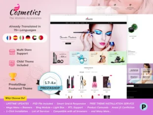 Cosmetics - Beauty & Skin Care - Prestashop Responsive Theme