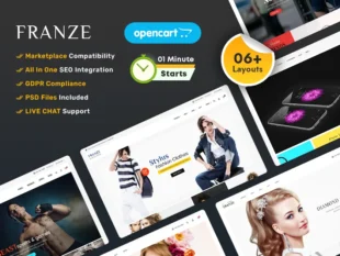 Franze - Tema receptivo multiusos de Opencart