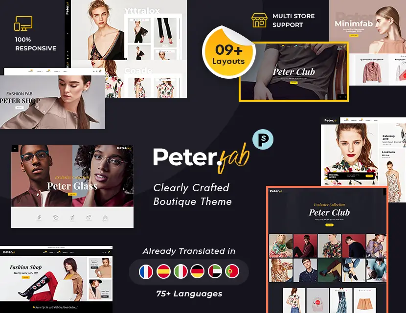 Peter - Fashion Boutique For Creatives - Prestashop Responsive Theme