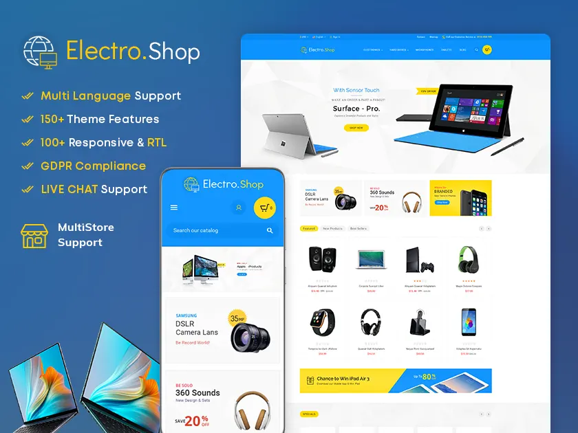 Electro Shop - Electronics Appliances - Prestashop Responsive Theme