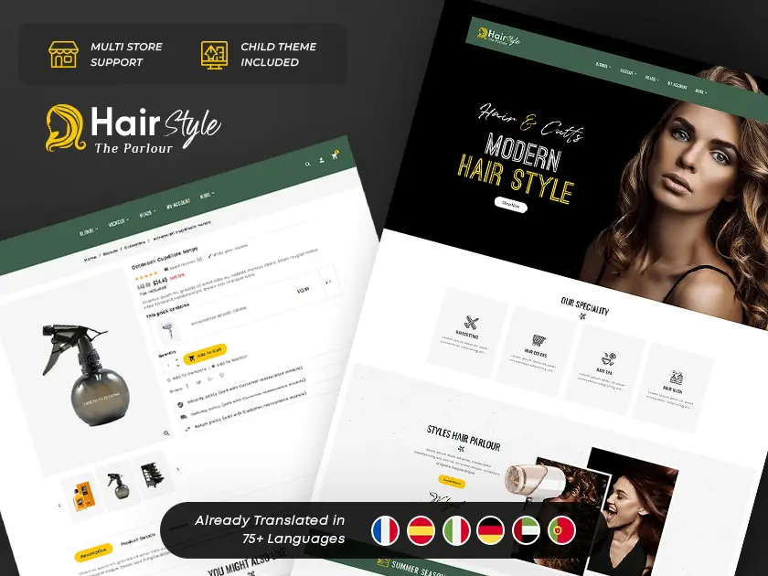 Hair Style - Salon & Cutts - Prestashop Responsive Theme