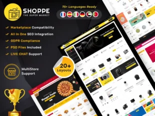 Shoppe - Mega tienda multipropósito - Tema adaptable de Prestashop