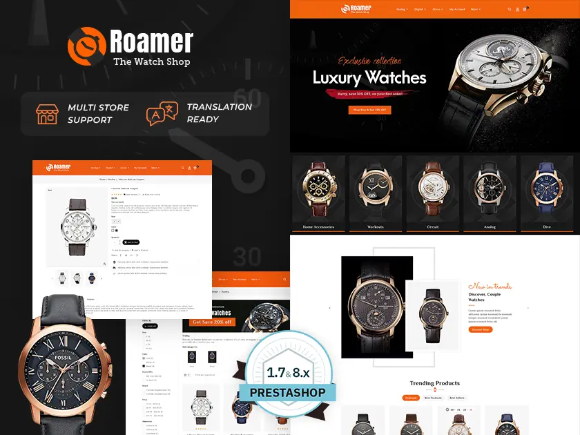 Roamer - Watches Shop - Prestashop Responsive Theme