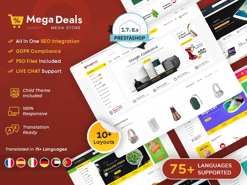 Mega Deals — responsywny motyw Woocommerce Muti-Purpose