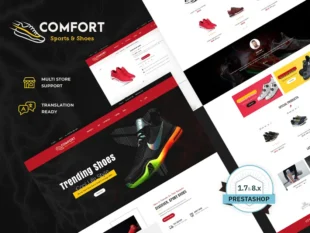 Conforto - Esportes e sapatos - Tema responsivo Prestashop
