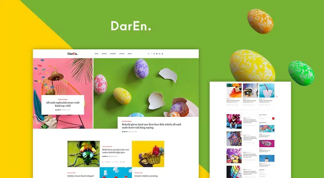 Daren - Plantilla de blog adaptable a HTML