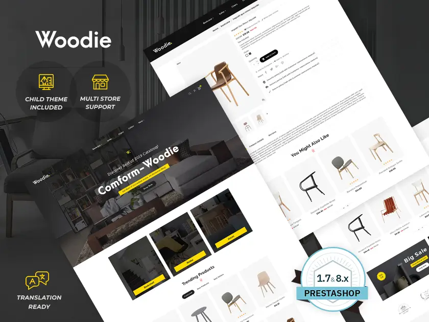 Woodie - Furniture & Crafts - Prestashop Responsive Theme