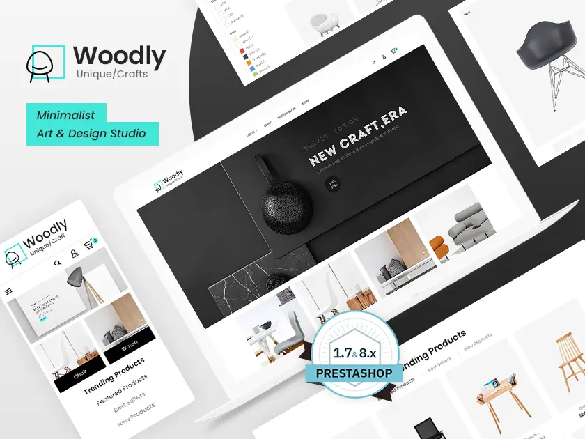 Woodly – ​​Möbel & Kunsthandwerk – Prestashop Responsive Theme