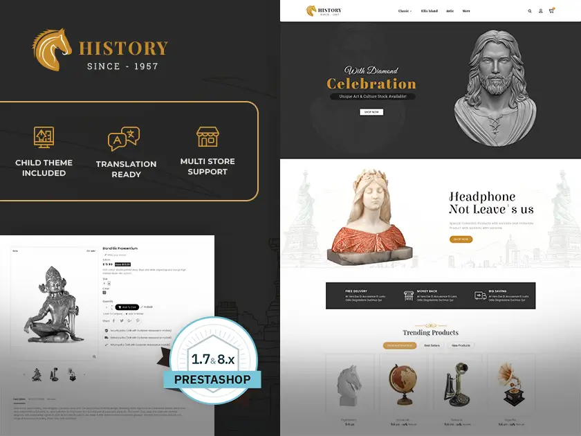 Antique Statue Art - Prestashop Responsive Theme