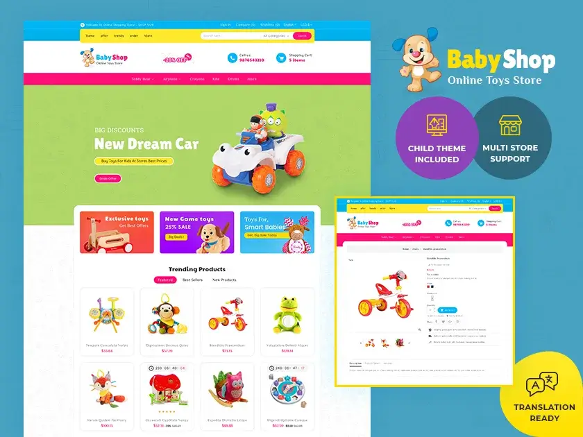 Baby Shop - Toys Store - Prestashop Responsive Theme