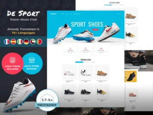 DeSport - Sports Shoes Store - Prestashop Responsive Theme