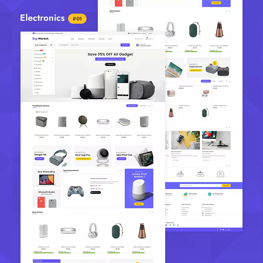 BigMarket - Multi-purpose Electronics Marketplace Store – Prestashop Responsive Theme