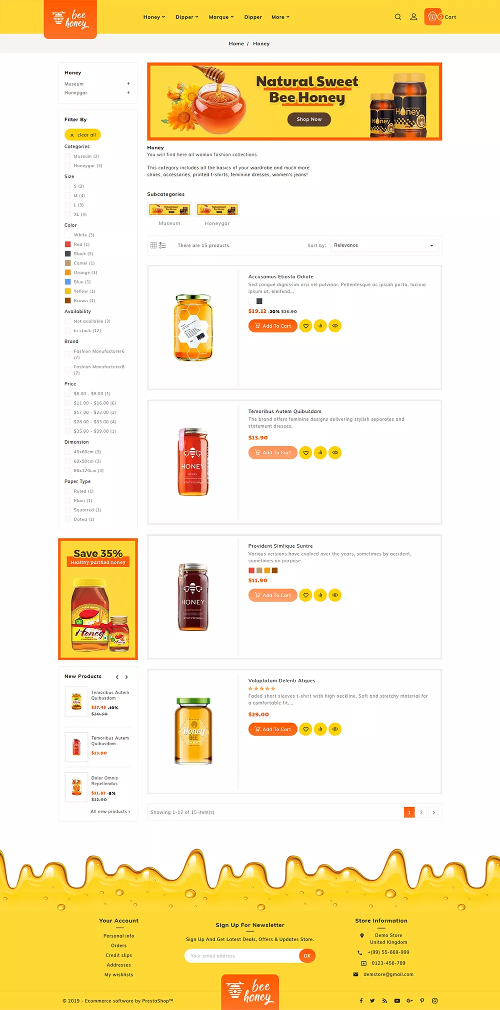 HoneyBee - Agro Bee & Sweet Shop - Prestashop Responsive Theme HoneyBee - Agro Bee & Sweet Shop - Prestashop Responsive Theme