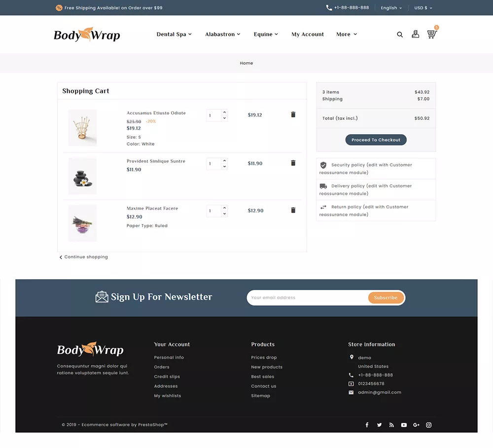 Body Wrap - Spa & Bio Cosmetics - Prestashop Responsive Theme