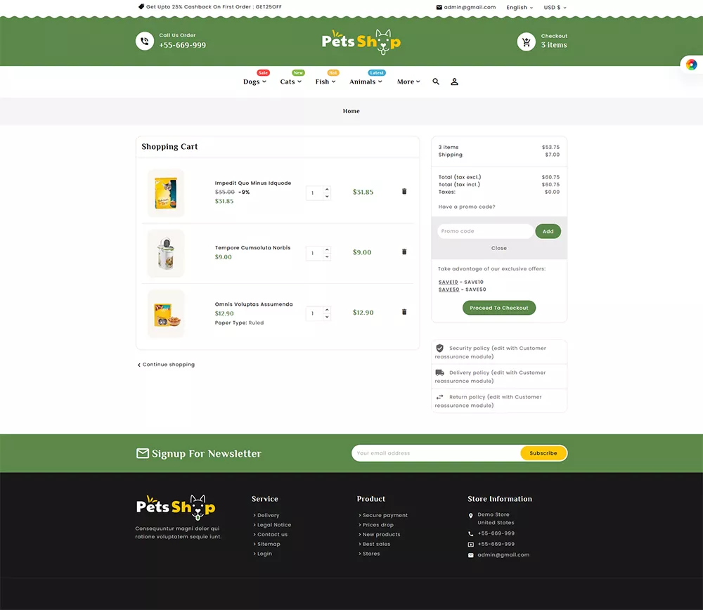 Pets Care & Animal Shop - Prestashop Responsive Theme