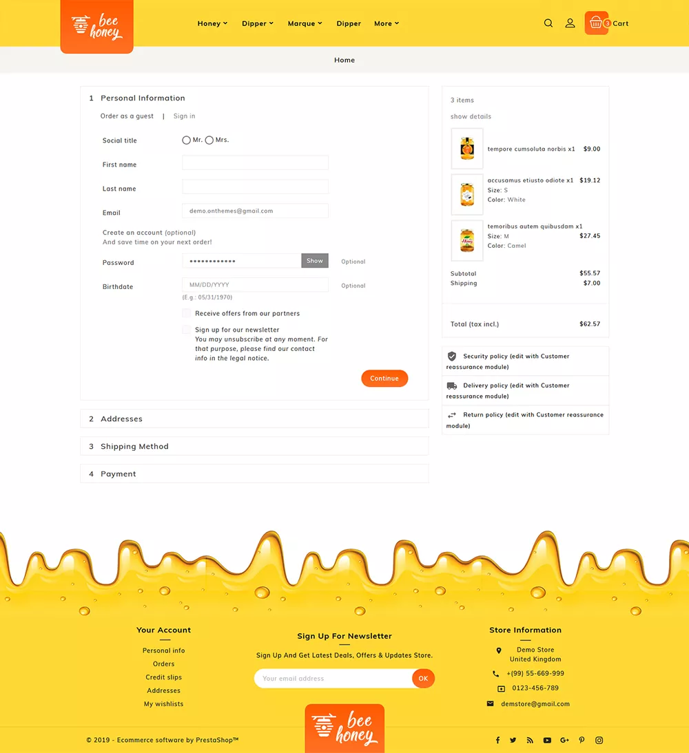 HoneyBee - Agro Bee & Sweet Shop - Prestashop Responsive Theme HoneyBee - Agro Bee & Sweet Shop - Prestashop Responsive Theme