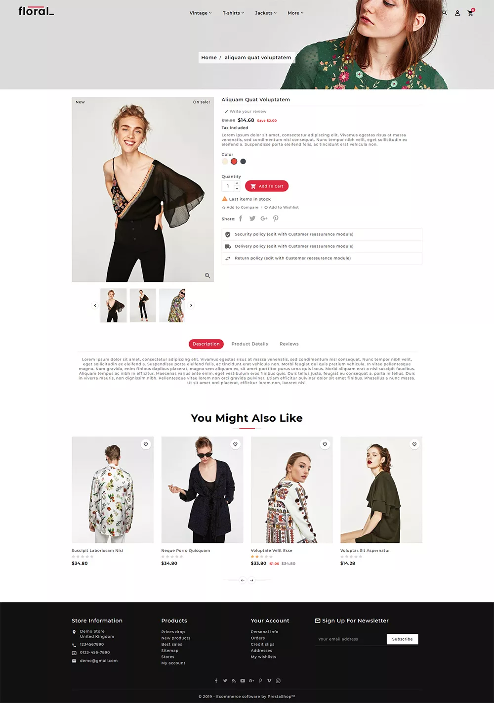 Floral - Fashion Studio - Prestashop Responsive Theme