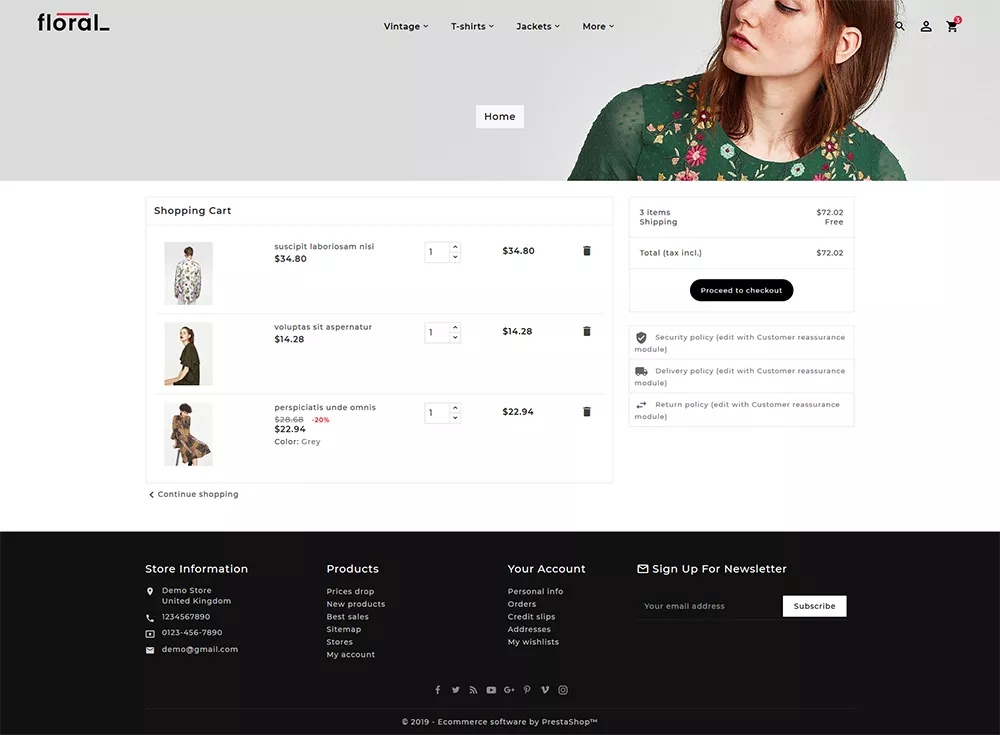 Floral - Fashion Studio - Prestashop Responsive Theme