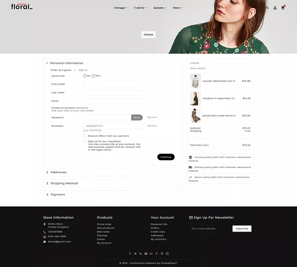 Floral - Fashion Studio - Prestashop Responsive Theme
