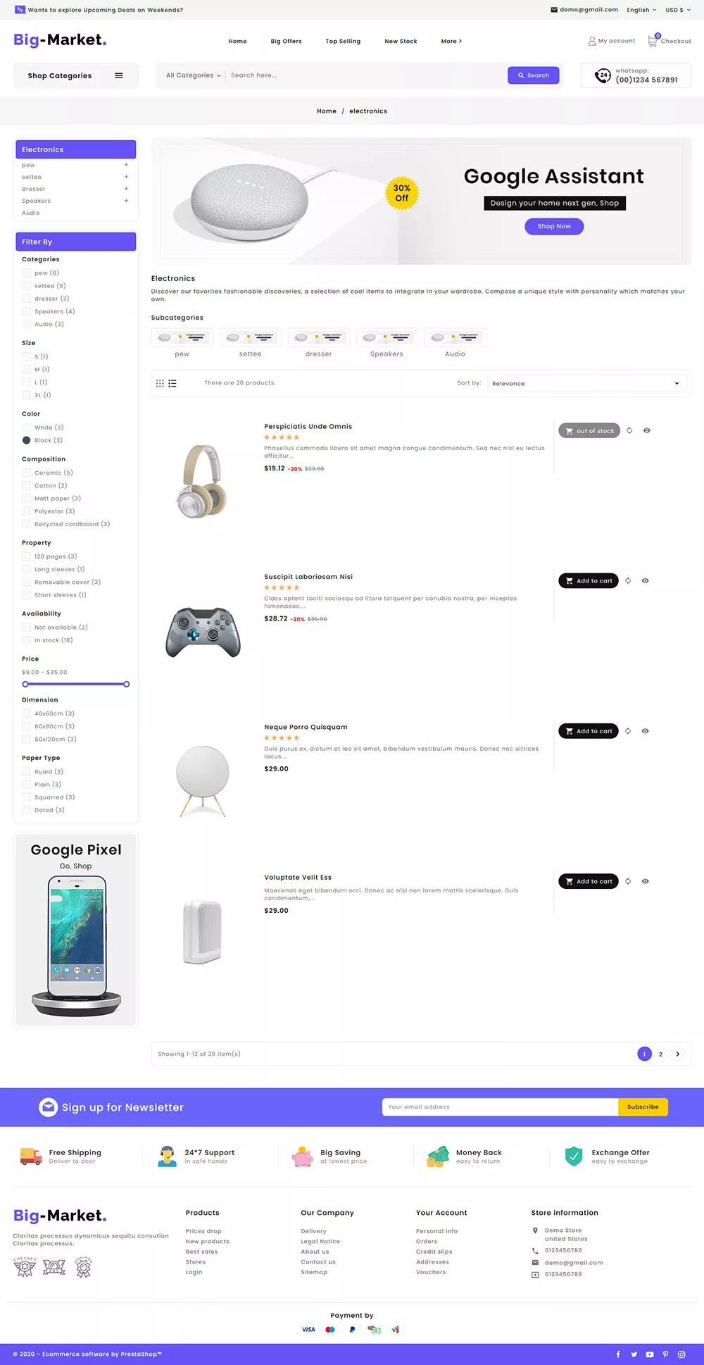 BigMarket - Multi-purpose Electronics Marketplace Store – Prestashop Responsive Theme