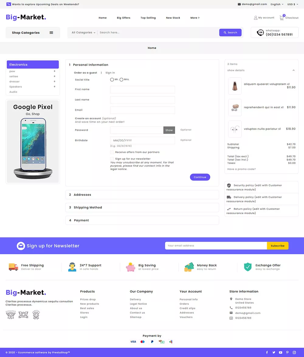 BigMarket - Multi-purpose Electronics Marketplace Store – Prestashop Responsive Theme