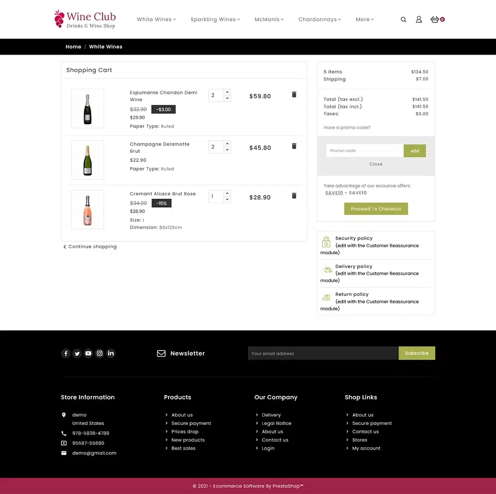 Wine Club – Getränke- und Tabakladen – PrestaShop Responsive Theme