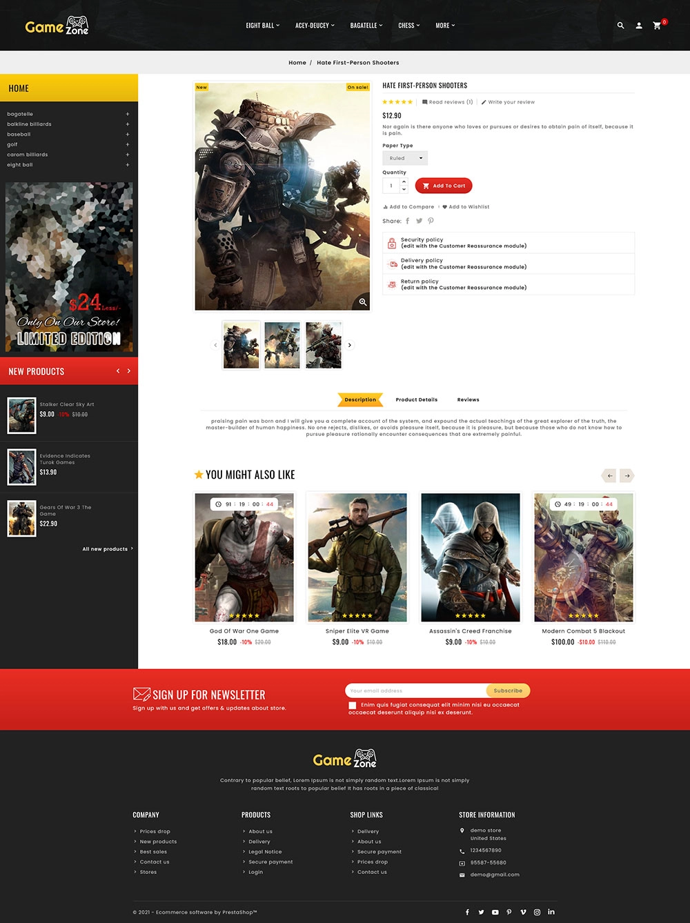 Game Zone - Music & Movies - Prestashop Responsive Theme Game Zone - Music & Movies - Prestashop Responsive Theme