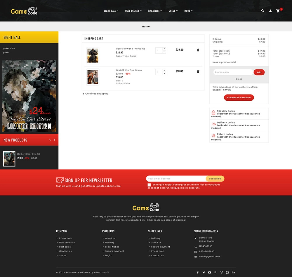 Game Zone - Music & Movies - Prestashop Responsive Theme Game Zone - Music & Movies - Prestashop Responsive Theme