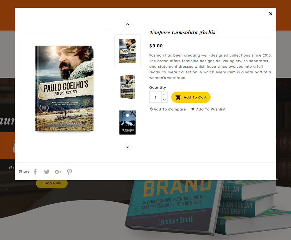 Folleto - Libros en línea y tienda de novelas - Tema Responsivo de Prestashop
