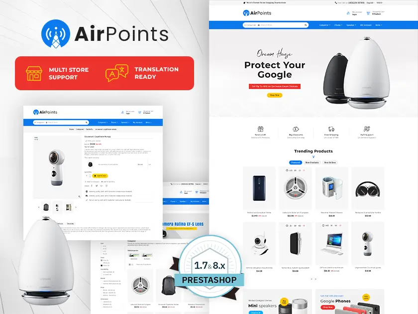 Air Point - Mega Electronics - Tema responsivo Prestashop