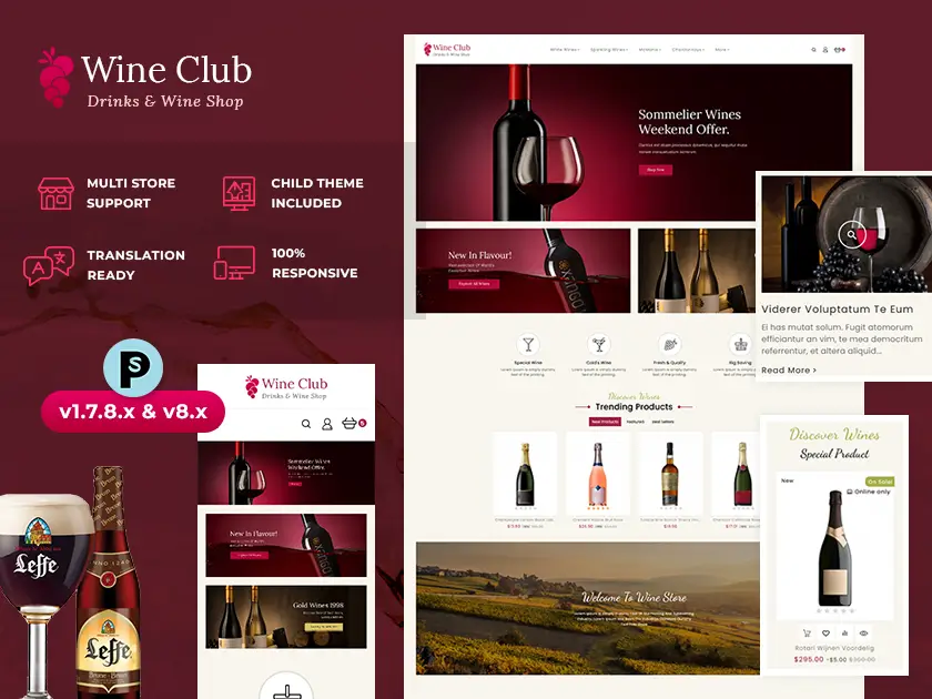 Wine Club – Getränke- und Tabakladen – PrestaShop Responsive Theme