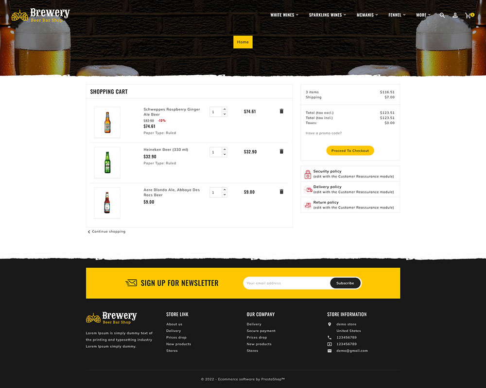 Brewery - Beer Bar, Drinks & Pub - Prestashop Responsive Theme Brewery - Beer Bar, Drinks & Pub - Prestashop Responsive Theme