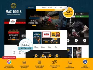 Max Tools - Equipment, Parts & Sports - Prestashop Responsive Theme Max Tools - Equipment, Parts & Sports - Prestashop Responsive Theme