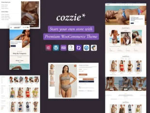 Cozzie - Tema adaptable de WooCommerce para bikinis, trajes de baño y ropa interior