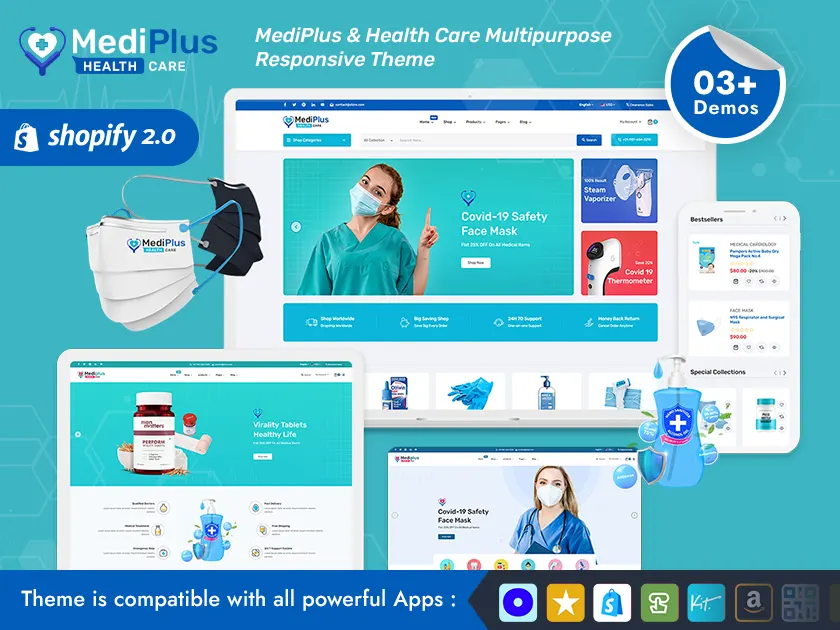 MediPlus - Medical Equipment Store - Shopify 2.0 Multipurpose Responsive Theme