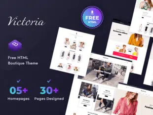 [Free] Victoria HTML Template for Online Fashion Store
