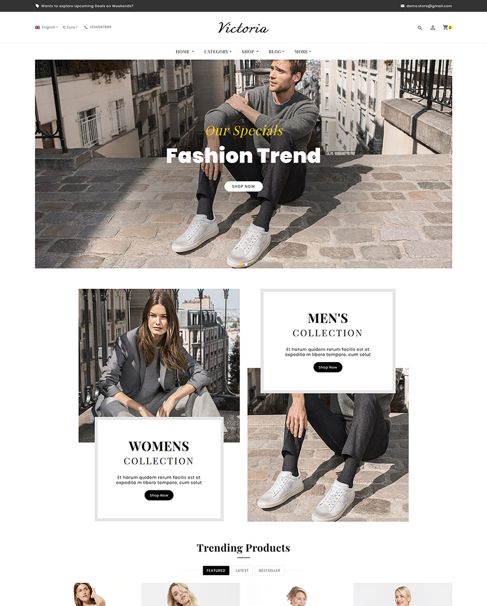 [Gratuit] Modèle Victoria Html pour la boutique de mode en ligne