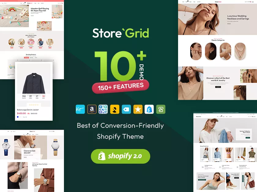 StoreGrid - Fashion & Accessory High level Shopify 2.0 Multi-purpose Theme