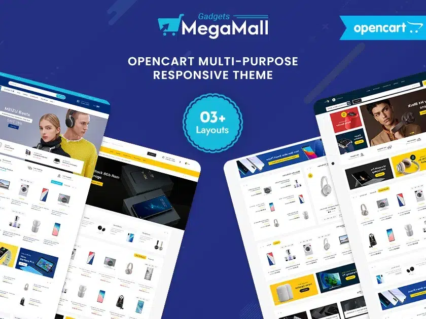 Megamall - Elettronica e Amp; Gadget Tema reattivo multiuso Opencart